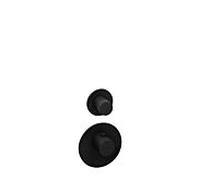 jeu de garnitures Herzbach Deep Black 23.521010. 2000 .12 noir mat, pour module thermostat Universal