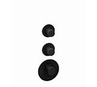 Herzbach Ensemble de finition noir profond 23.522010. 2000 .12 noir mat, pour module thermostat Universal
