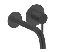 Herzbach DEEP BLACK Mitigeur mural de lavabo, 23.203754.1.12,