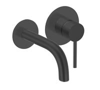 Herzbach DEEP BLACK Mitigeur mural de lavabo, 23.203756.1.12,