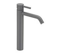 Herzbach Deep Grey mitigeur lavabo 23.203200.3.06 Taille L, avec tige surélevée, sans garniture de vidange , gris mat