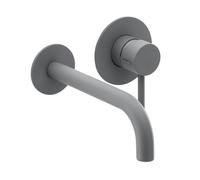 Herzbach Ensemble de montage final Deep Grey 23.203754. 2000 .06 210 mm, encastré mitigeur lavabo , gris mat