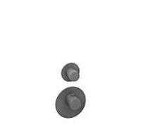 Herzbach Deep Grey set de montage final 23.521010.1.06 module de thermostat universel, gris mat