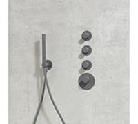 Herzbach Deep Grey set de montage final 23.523015.1.06 module de thermostat universel, gris mat