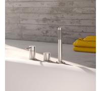 Herzbach DEEP Robinetterie sur gorge de baignoire, Mitigeur monocommande, 18.022025.2.09,