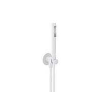Herzbach de bain Deep White 23.914400. 2000 .07 avec coude de raccordement porte-cône/douche, blanc mat