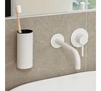 Herzbach Deep White porte-brosse à dents 23.812000.1.07 montage mural, fixation invisible, blanc mat