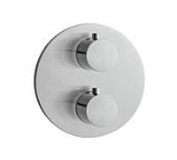 Herzbach Design iX 17.500550. 2000 .09 acier inoxydable brossé, thermostatique de douche à encastrer rond