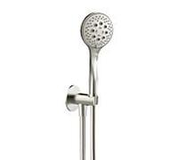 Herzbach Design iX 17.914700. 2000 .09 1600 mm, d= 70mm, avec coude de raccordement de douche, douchette, acier inoxydable brossé