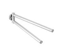 Herzbach Design iX porte-serviettes 17.818500. 2000 .09 acier inoxydable brossé, 2 bras mobiles