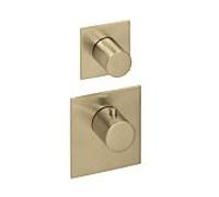 Herzbach Design iX PVD 21.521015. 2000 .41 module thermostatique Universal , carré, acier laiton