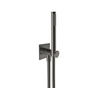 Herzbach Design iX PVD match0 21.914500.2.40 Acier noir, 2000 douche intégré, flexible de douche match2 .600mm