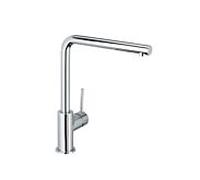 Herzbach Design New mélangeur de cuisine 10145512201 chromé , basse pression, saillie 22 cm