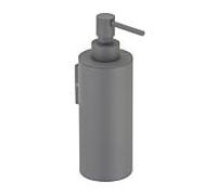 Herzbach Distributeur de savon Deep Grey 23.811000.1.06 pour 200 ml, montage mural, gris mat