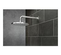 Herzbach douche de pluie 17.600250. 2000 .09 pour bras de plafond/mur, acier inoxydable brossé, Ø 250 mm