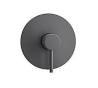 Herzbach Ensemble de montage final Deep Grey 23.210550. mitigeur de douche 2000 .06, encastré, gris mat