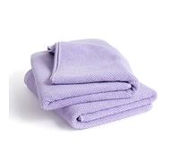 herzbach home - Collection Spa - Lot de Serviettes de Bain Douche 70 x 140 cm 100% Coton (Lavande)