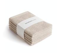 herzbach home - Collection Spa - Serviettes d'invité 30 x 50 cm 100 % coton (gris sable)