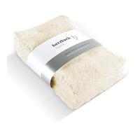 herzbach home Lot de 3 serviettes d’invité 30 x 50 cm - Serviettes d’invité de haute qualité, douces et absorbantes en qualité premium - 100% coton naturel (Crème)