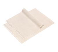 herzbach home Pura Lot de 2 tapis de bain de qualité supérieure - 50 x 70 cm - 100 % coton - Couleur : crème