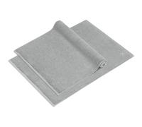 herzbach home Pura Lot de 2 tapis de bain de qualité supérieure - 50 x 70 cm - 100 % coton - Couleur : gris argenté