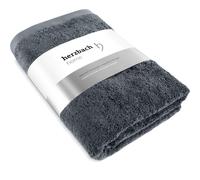 Herzbach home Serviette anthracite, Taille 100x150 cm