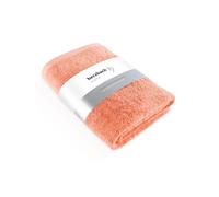 herzbach home Serviette de sauna de luxe 80 x 200 cm (coral) - Grande serviette de sauna douce et absorbante de qualité supérieure - 100 % coton naturel
