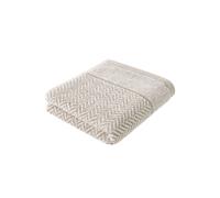 Herzbach home Serviette de douche gris clair, Taille 70x140 cm