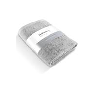 herzbach home Serviette de Douche Premium 70x140 cm (Gris Argenté) - Grande Serviette Moelleuse et absorbante de qualité supérieure - 100% Coton Naturel