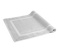 herzbach home - Tapis de Bain 100% Coton | 50 x 80 cm | Tapis de Douche | Absorbant | Gris