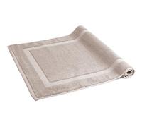 herzbach home - Tapis de Bain 100% Coton | 50 x 80 cm | Tapis de Douche | Absorbant | Gris Sable