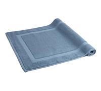 herzbach home - Tapis de Bain 100% Coton | 60 x 100 cm | Tapis de Douche | Absorbant | Bleu