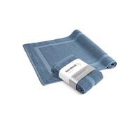 Herzbach home Tapis de bain 'Spa' bleu, Taille 50x80 cm