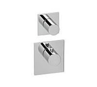 Herzbach jeu de finition Logic XL 11.521015. 2000 .01 module de thermostat Universal , 2 chromé tableau de bord carrés, chromé