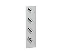 Herzbach jeu de finition Logic XL 11.523005. 2000 .01 module de thermostat Universal , tableau de bord carré, chromé