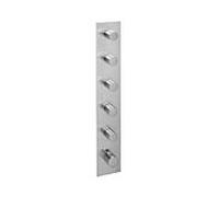 Herzbach jeu de finition Logic XL 11.525005. 2000 .09 module de thermostat Universal , tableau de bord carré, acier inoxydable brossé