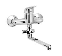 Herzbach Kappa Mitigeur de baignoire en applique, Mitigeur monocommande, 50.112000.1.01,