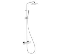 Herzbach Living Spa Colonne de douche en applique avec mitigeur thermostatique, 11.988920.1.01,