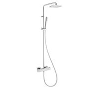 Herzbach Living Spa Colonne de douche en applique avec mitigeur thermostatique, 11.988925.1.01,