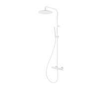 Herzbach Living Spa Colonne de douche en applique avec mitigeur thermostatique, 23.988250.1.07,