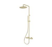 Herzbach Living Spa Colonne de douche en applique avec mitigeur thermostatique, 30.988250.1.03,