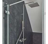 Herzbach Living Spa Colonne de douche en applique avec mitigeur thermostatique, 36.988250.2.01,