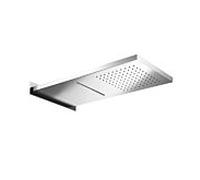 Herzbach Living Spa douche à effet pluie murale 11.661500.2.01 acier inoxydable poli, 592x270mm, pluie / jets, mince