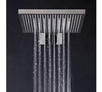 Herzbach LIVING SPA douche de pluie murale TWIN FLOW 11.044277. 2000 .12 300x300mm, noir mat