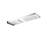 Herzbach Living Spa douche pluie murale 11.661600.2.01 Inox poli, 539x165mm, pluie / jaillissement