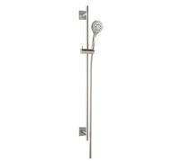 Herzbach Design iX set de barre de douche 17.922800.2.09 900 mm, rosace 70x70mm, avec douchette, acier inoxydable brossé