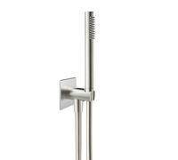 Herzbach Living Spa iX Set de douche avec raccord mural coudé et support, 1 jet, 17.914400.2.09,