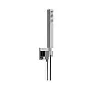 Herzbach Living Spa 11.630221.4.01 chromé , avec porte-cône, raccord de douche coude, 2000 .600mm, carré