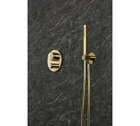 Herzbach LIVING SPA set de bain ABG Halter 70 30.914400. douchette bâton ronde 2000 .03 1500mm PVD or