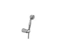 Herzbach Living Spa set de douche 11512300104 blanc or, avec douchette, support mural